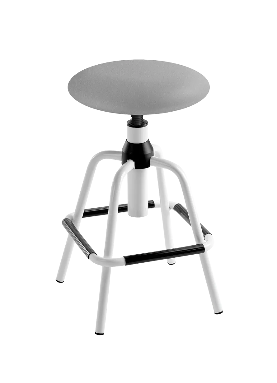 LZ 02 - 12 - K, stolička, výška sezení 58-75 cm, koženka SILVERTEX - koženka šedá 30514